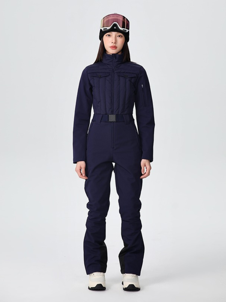 Luxe Insulated Slim-Fit Ski Jumpsuit - Women's | Searipe