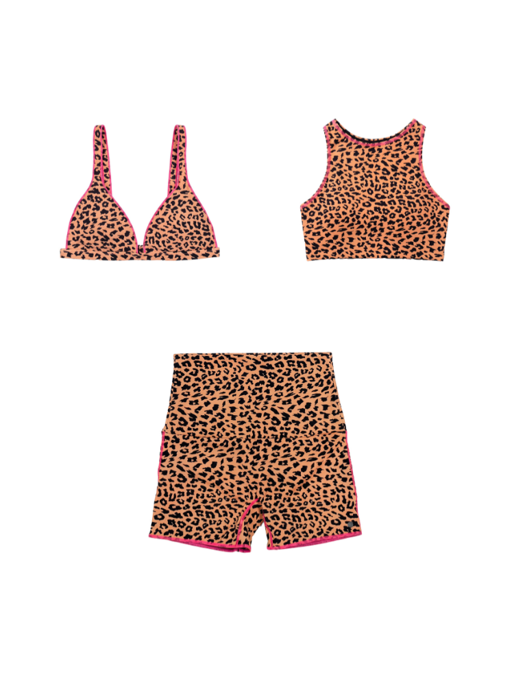 Leopard Print 3-Piece Tankini Set - Women's | ChillHang