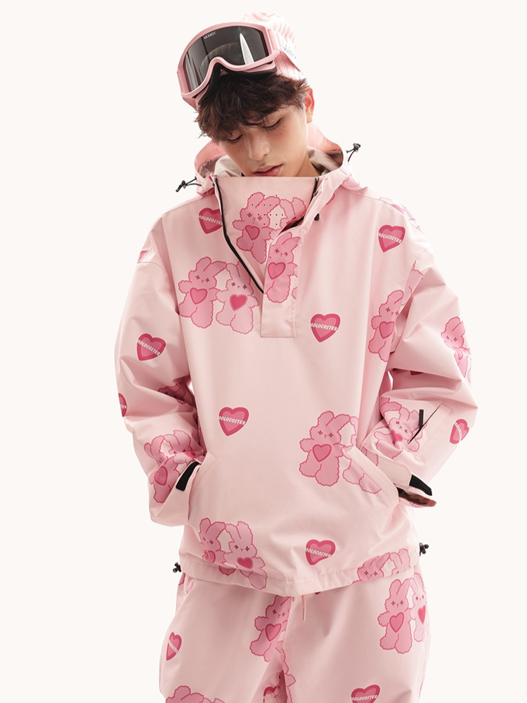 Molocoster Pink Rabbit Graphene Snow Suit – Unisex