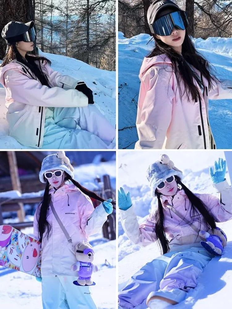 Molocoster 3L Rainbow Unicorn Tech Snow Suit – Women’s