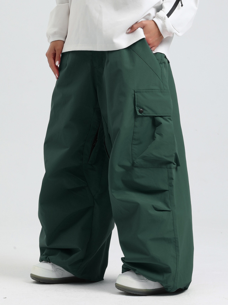 Baggy Loose Fit Cargo Snowboard Pants - Unisex | Gsou Snow