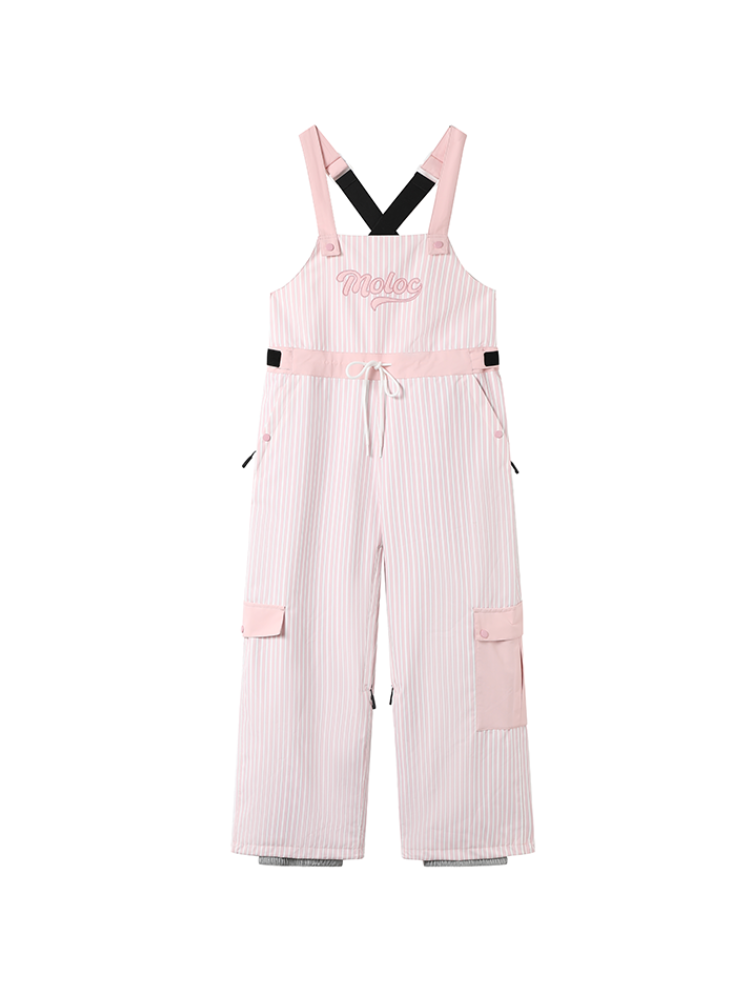 3L Striped Fleece Snow Bibs - Unisex| Molocoster