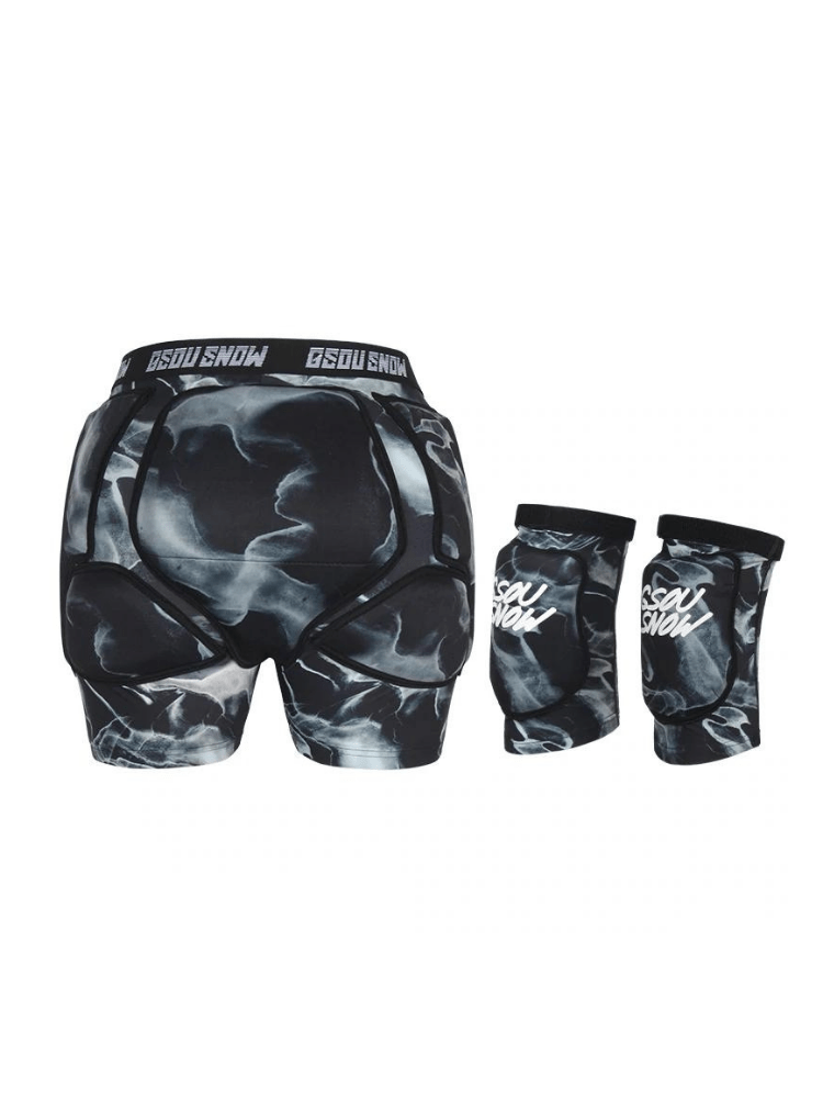 Gsou Snow Undercover Protective Shorts & Knee Pads Set – Unisex