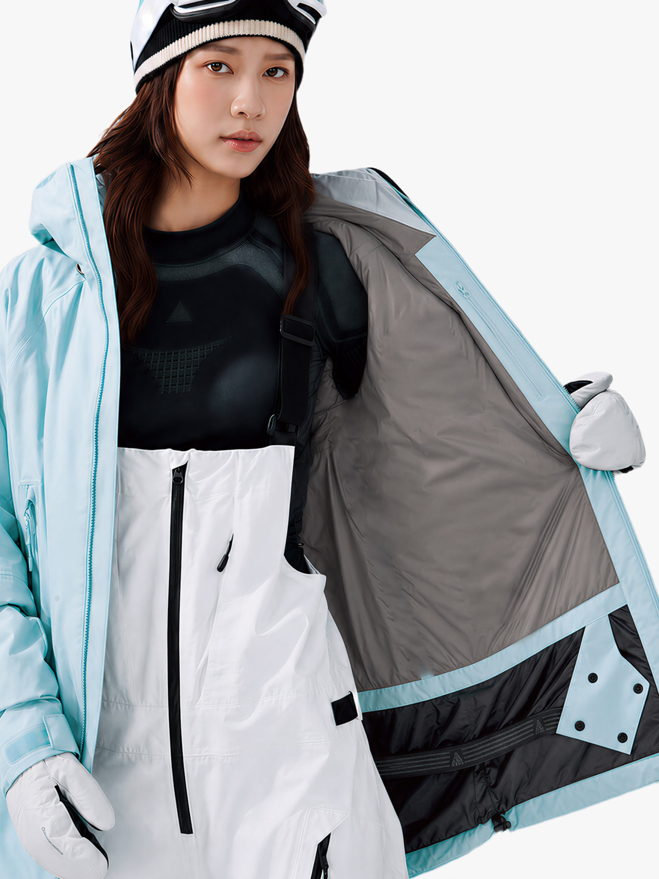 3L Mirage RECCO Insulated Ski Jacket – Unisex | NANEND