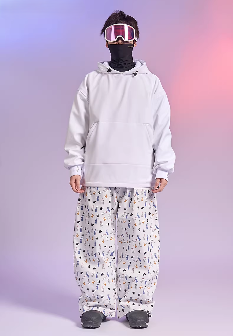 20K Waterproof Insulated Rabbit Print Snowboard Pants – Unisex | Doorek