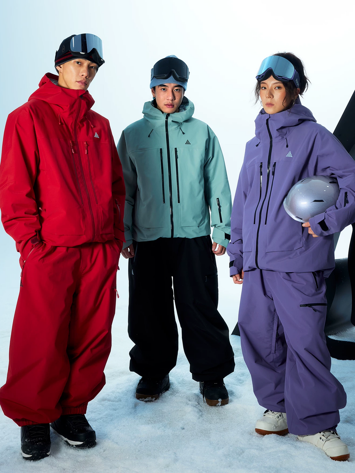 3L RECCO Fleece-Lined Baggy Ski Pants – Unisex | NANEND