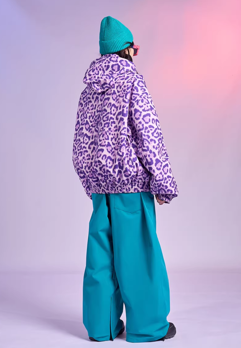 20K Leopard Print Snow Jacket – Unisex | Doorek