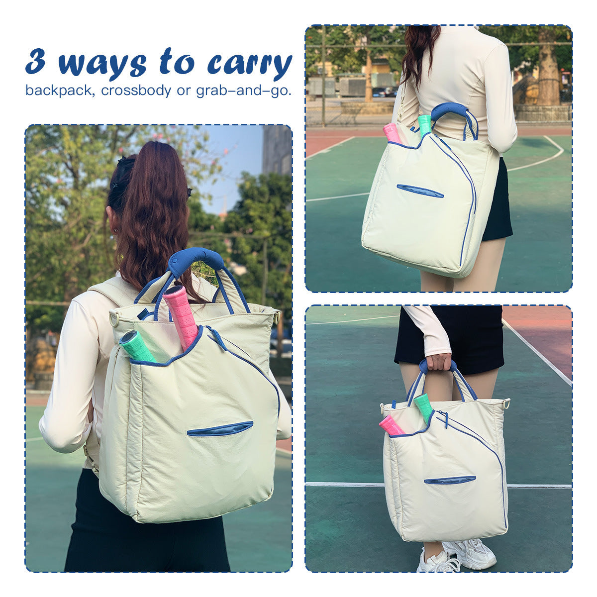 Puffer Water-Resistant Multi-Compartment Racket Backpack