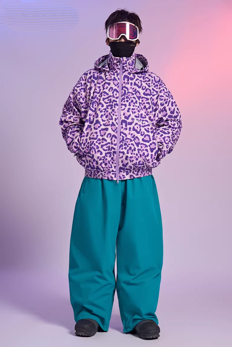20K Leopard Print Snow Jacket – Unisex | Doorek
