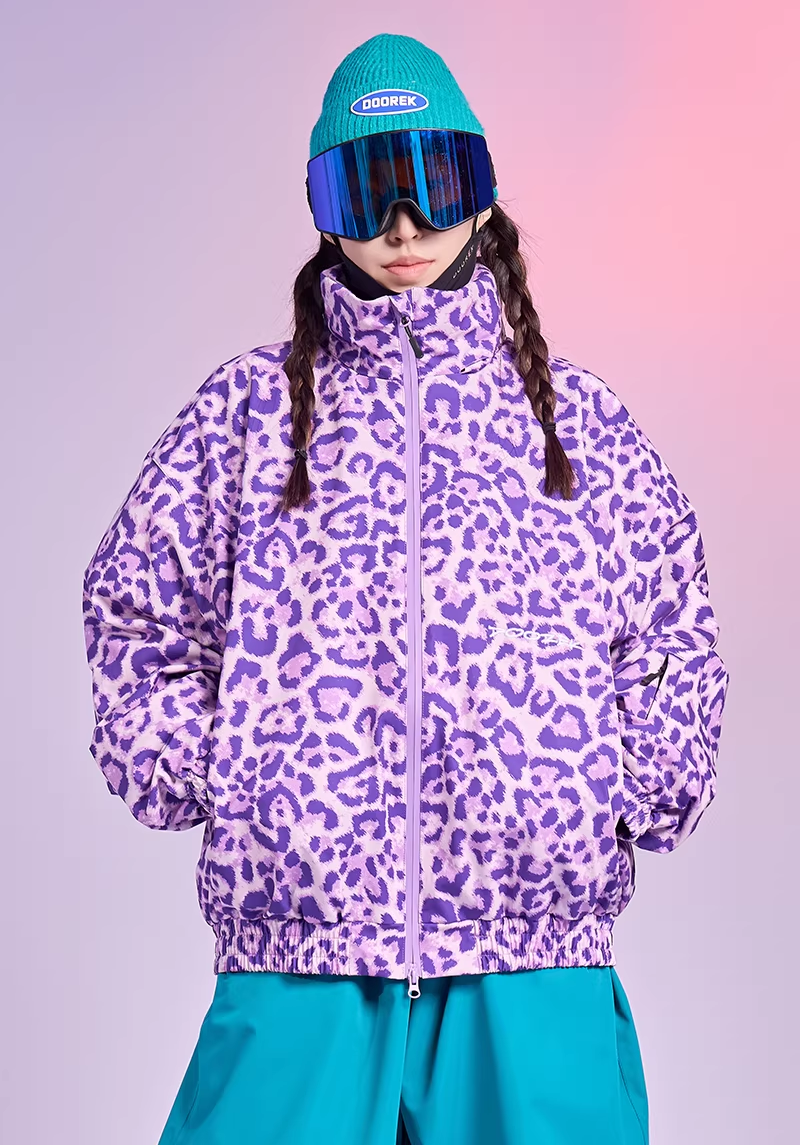 20K Leopard Print Snow Jacket – Unisex | Doorek