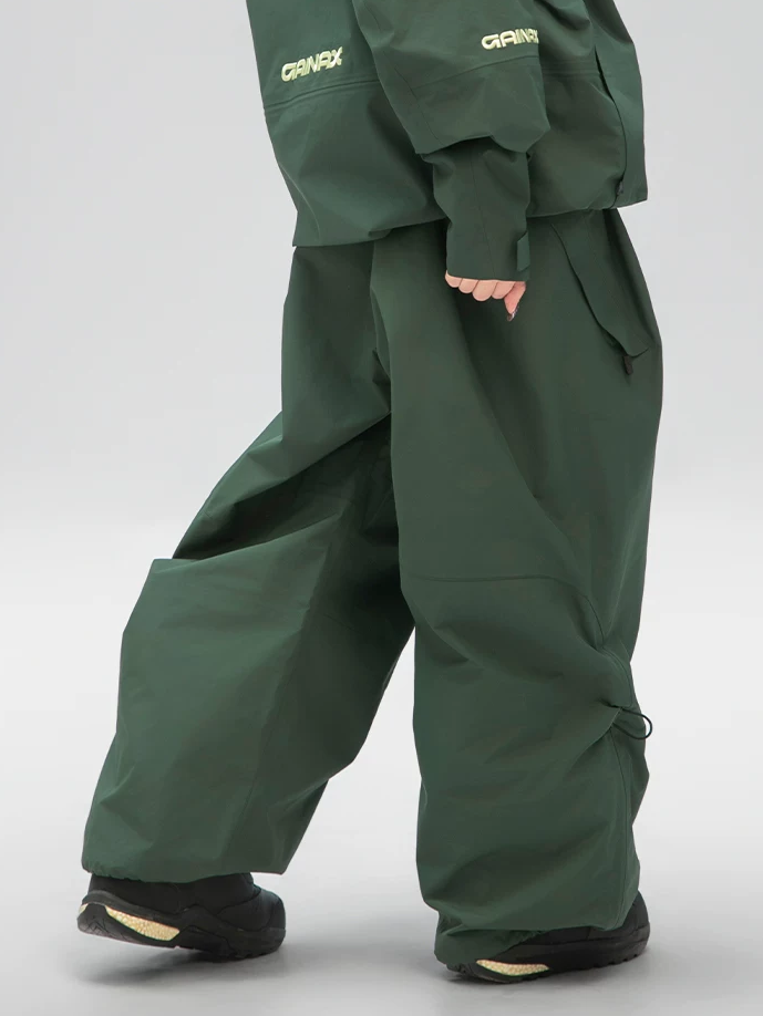 3L XT3N Baggy Shell Snow Bib Pants – Unisex | GAINAX