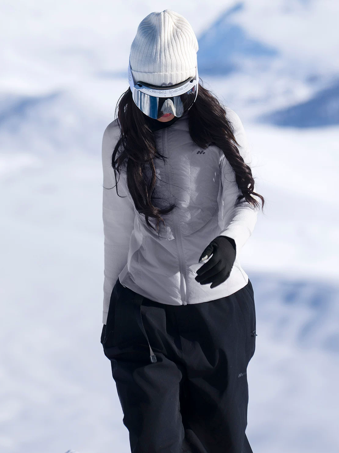 90% White Duck Down Hybrid Ski Midlayer – Women's| High Experience