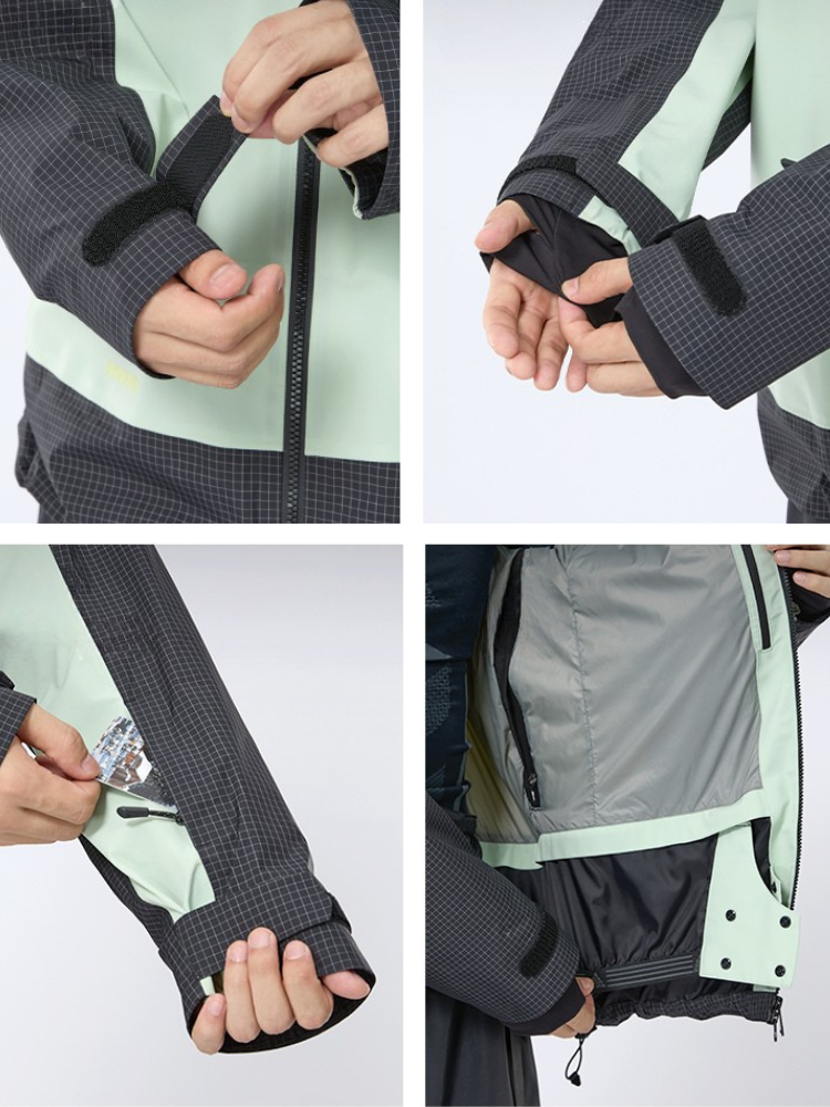 Grid 3L RECCO Insulated Snow Jacket - Men's | NANDN