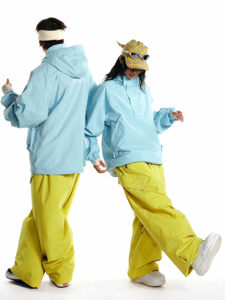 Bold Yellow 20K/25K Double-Layer Baggy Cargo Pants - Unisex | LITAN