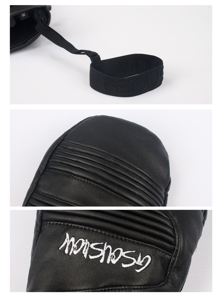 Winter Leather Ski Mittens | Gsou Snow