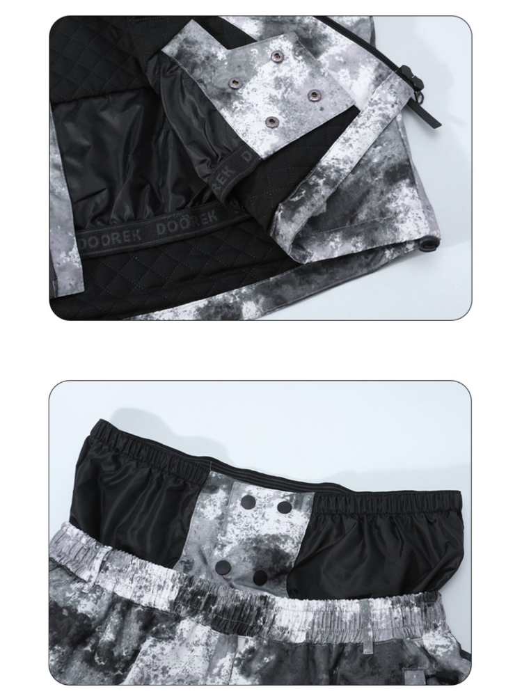 Retro Tie-Dye 15K Insulated Snow Suit – Unisex | Doorek