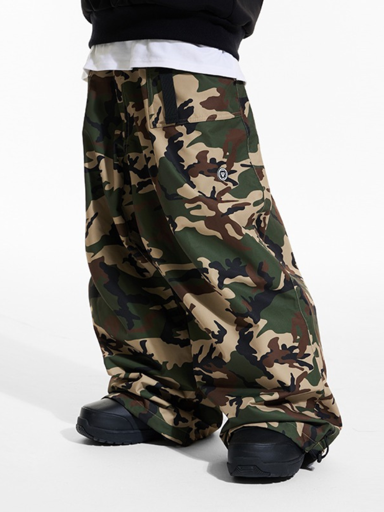 Molocoster Camouflage Baggy Snow Pants – Unisex