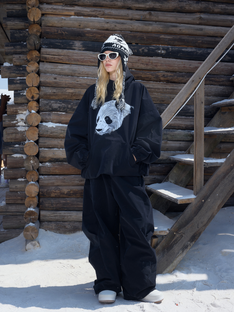 3L Fleece-Lined Baggy Snow Pants – Unisex | Hellystudio