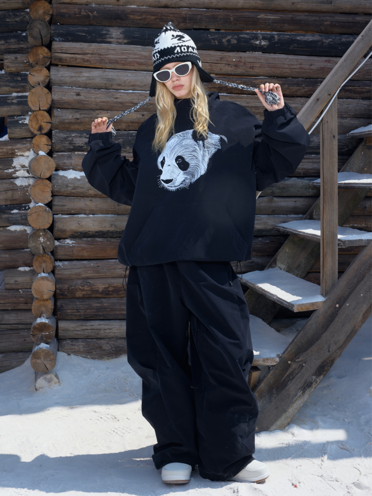 3L Fleece-Lined Baggy Snow Pants – Unisex | Hellystudio