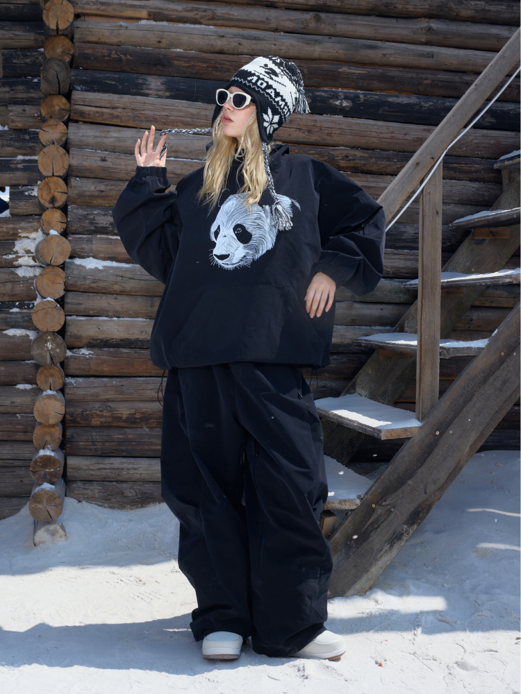 3L Fleece-Lined Baggy Snow Pants – Unisex | Hellystudio