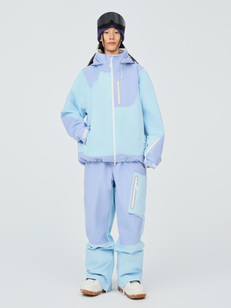 3L Pastel Colorblock Ski Pants - Unisex | NowInSnow