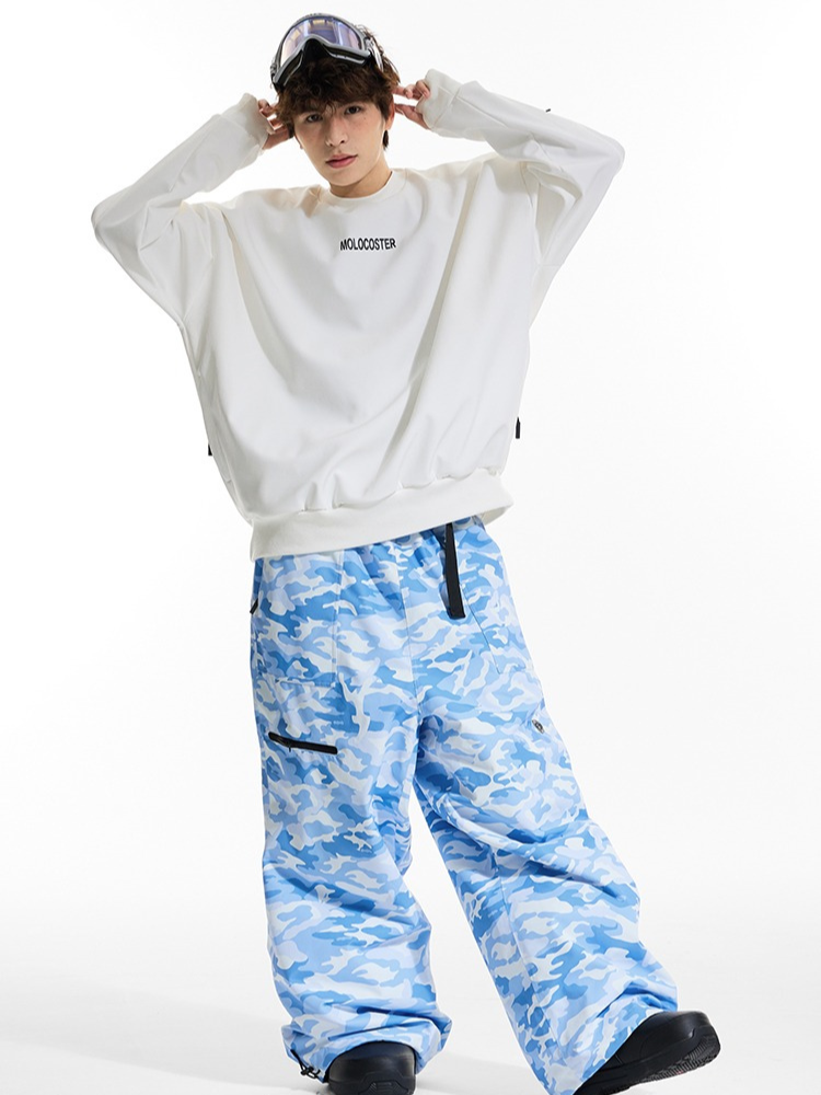 Molocoster Camouflage Baggy Snow Pants – Unisex