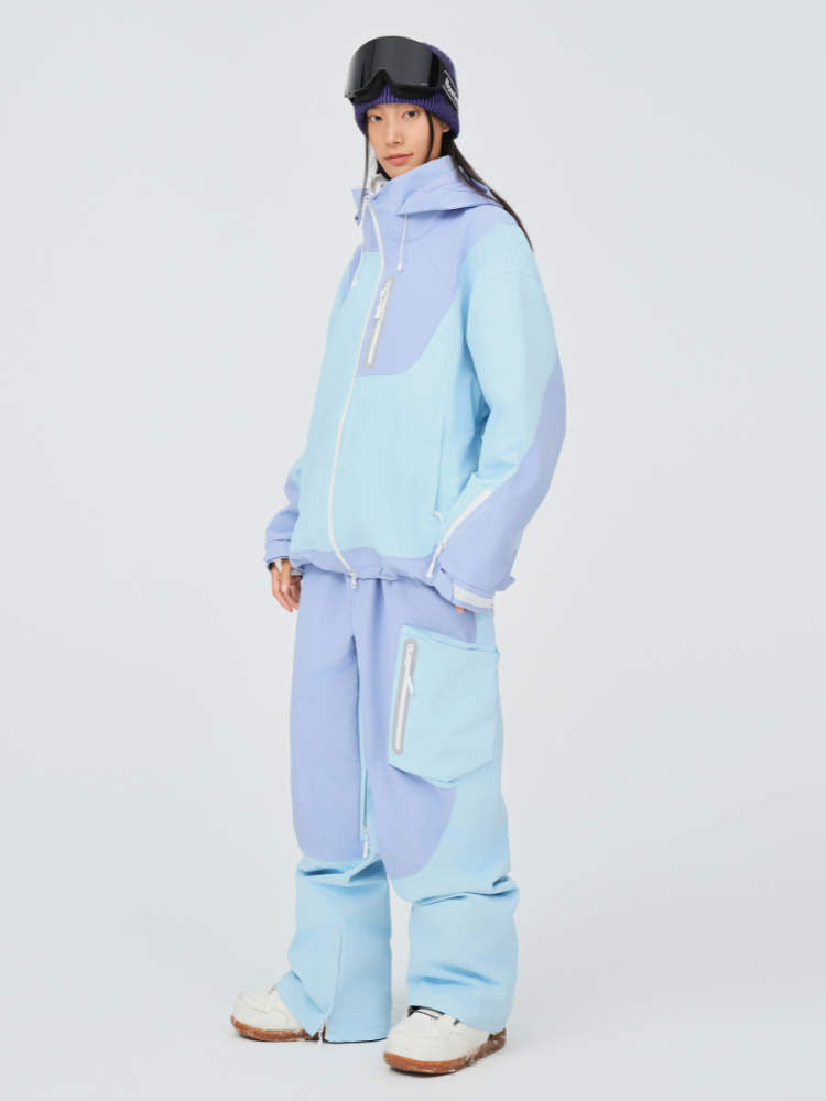 3L Pastel Colorblock Ski Pants - Unisex | NowInSnow