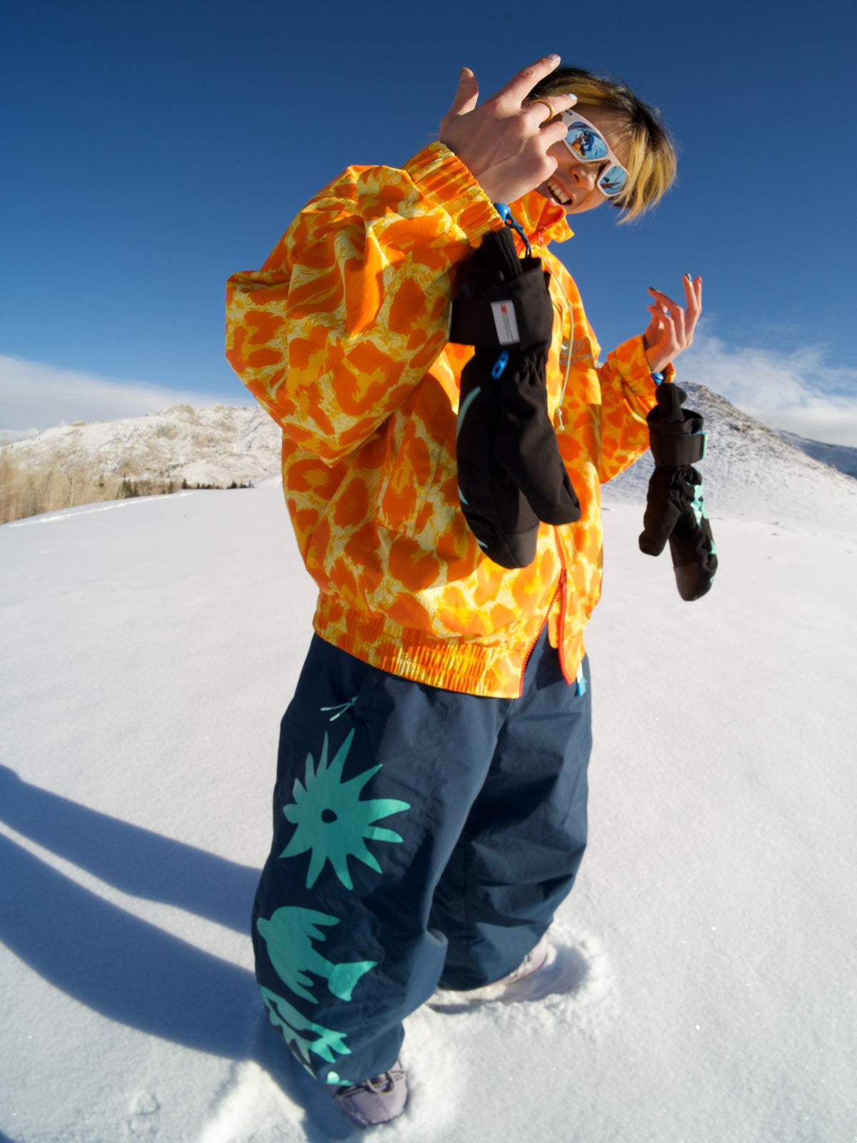 Violet Leopard Insulated Snow Jacket - Unisex | OddyEddy