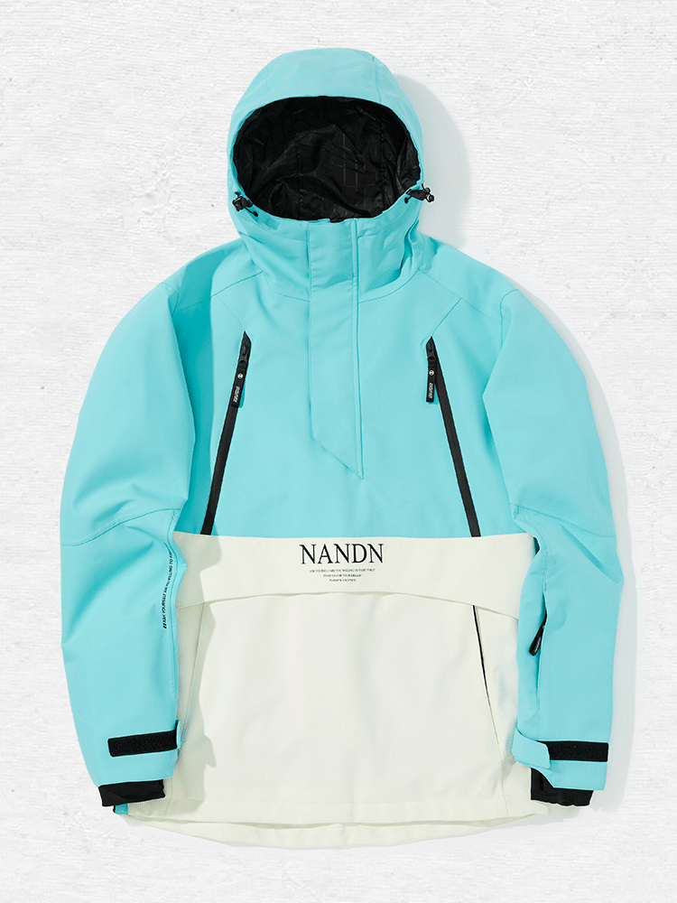 Insulated Colorblock Hooded Ski Jacket - Women's | NANDN
