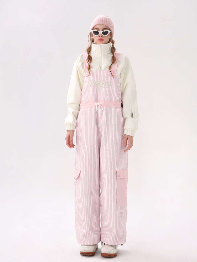 3L Striped Fleece Snow Bibs - Unisex| Molocoster
