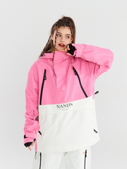 Insulated Colorblock Hooded Ski Jacket - Women's | NANDN