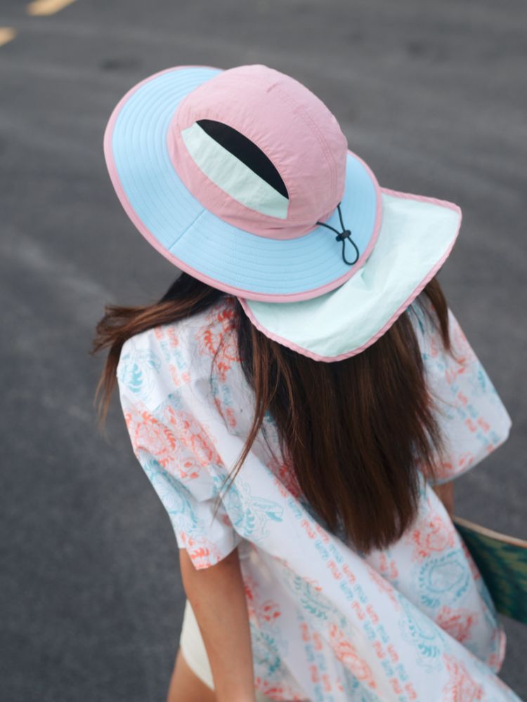 Wide Brim Convertible Surf Sun Hat with Neck Cover – Unisex | ChillHang