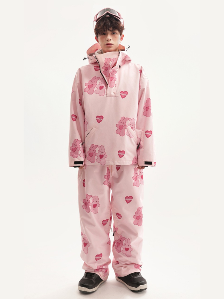 Molocoster Pink Rabbit Graphene Snow Suit – Unisex