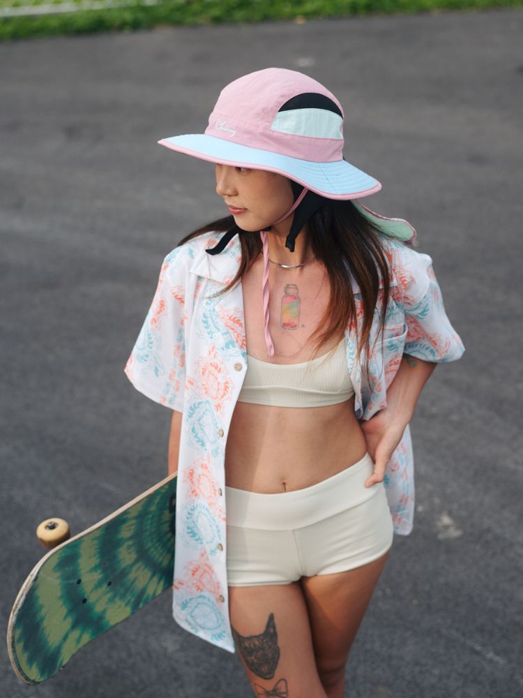 Wide Brim Convertible Surf Sun Hat with Neck Cover – Unisex | ChillHang