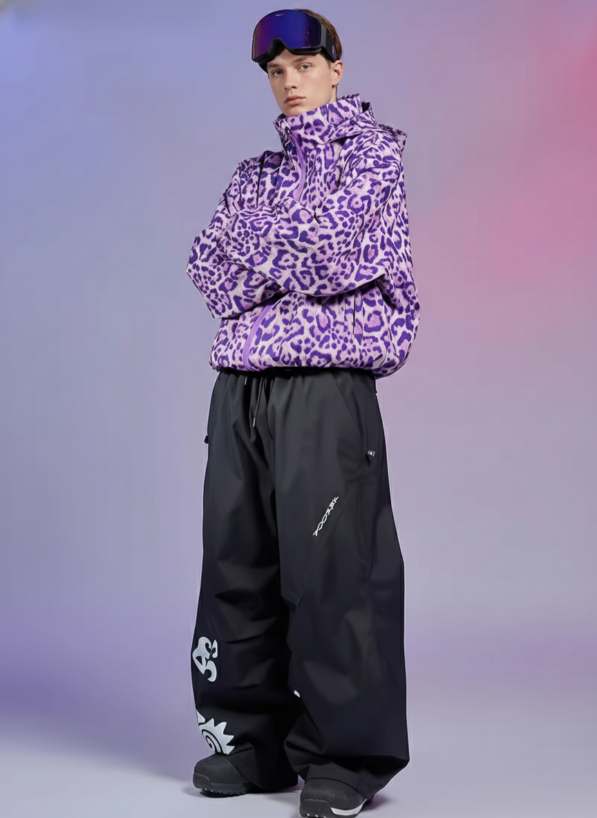 20K Leopard Print Snow Jacket – Unisex | Doorek