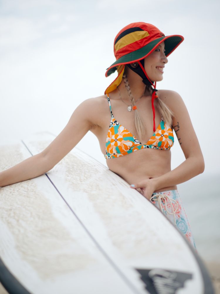 Wide Brim Convertible Surf Sun Hat with Neck Cover – Unisex | ChillHang