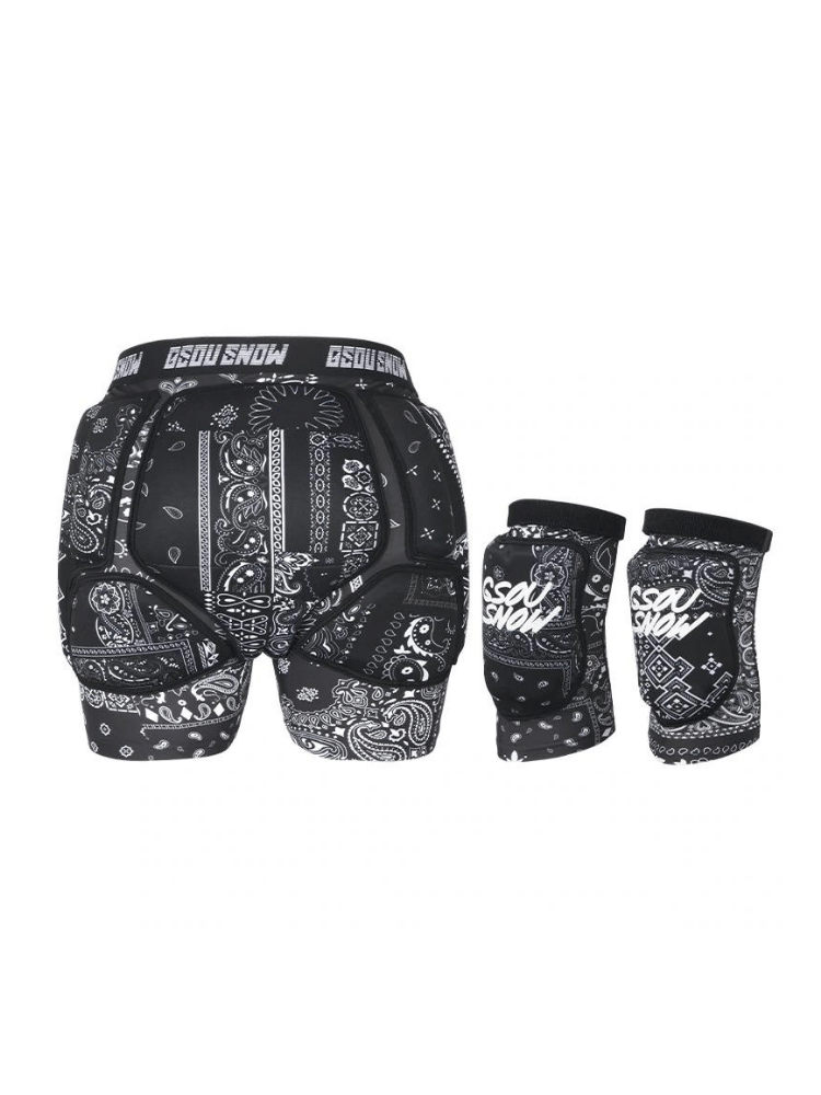 Gsou Snow Undercover Protective Shorts & Knee Pads Set – Unisex