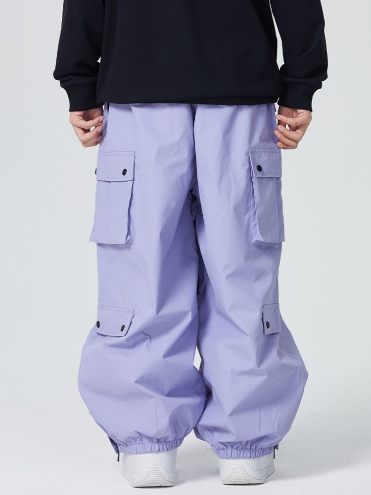 3L Monochrome Baggy Cargo Pants - Men's | Searipe