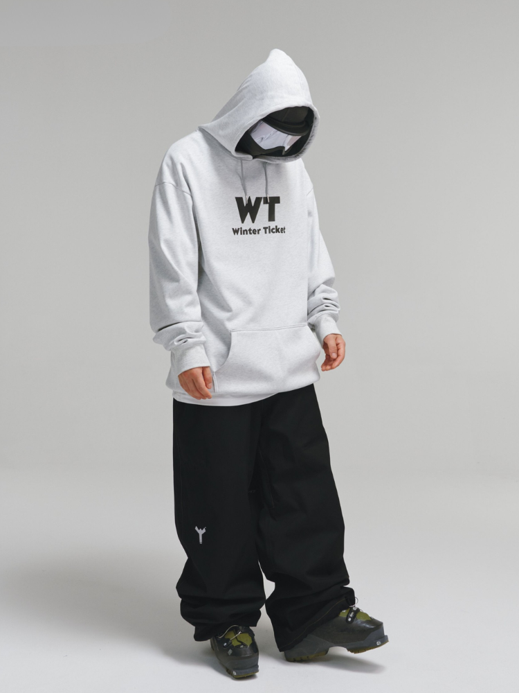 Freeride Baggy Fleece Ski Hoodie – Unisex | Winter Ticket