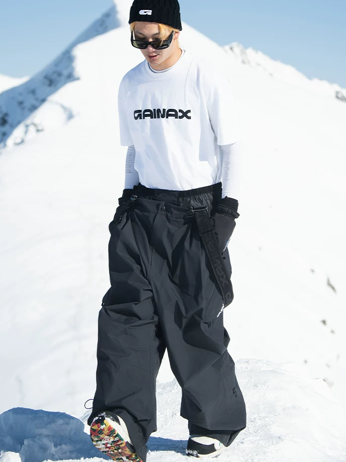 3L XT3N Baggy Shell Snow Bib Pants – Unisex | GAINAX