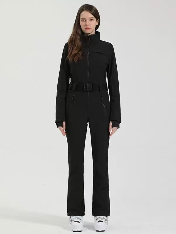 Faux-Fur Slim Ski Jumpsuit – Women's | Gsou Snow