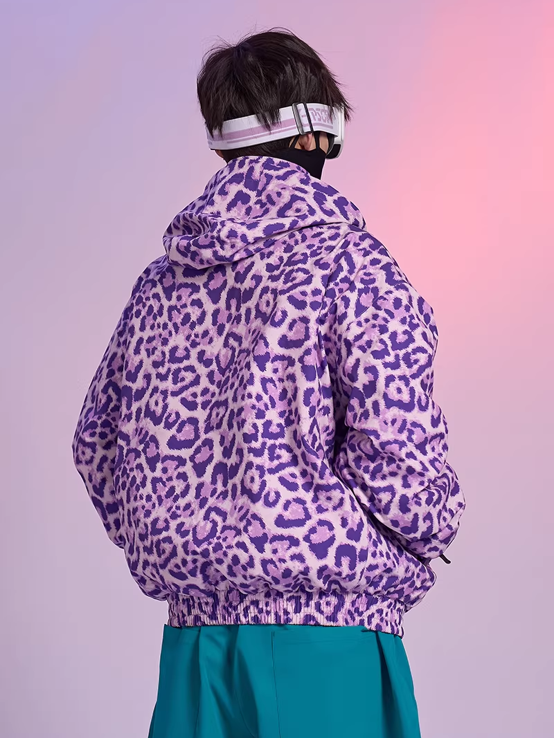 20K Leopard Print Snow Jacket – Unisex | Doorek