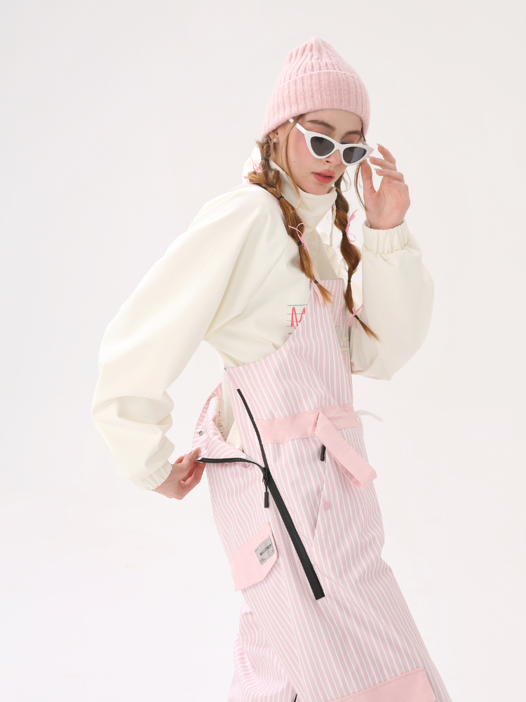 3L Striped Fleece Snow Bibs - Unisex| Molocoster
