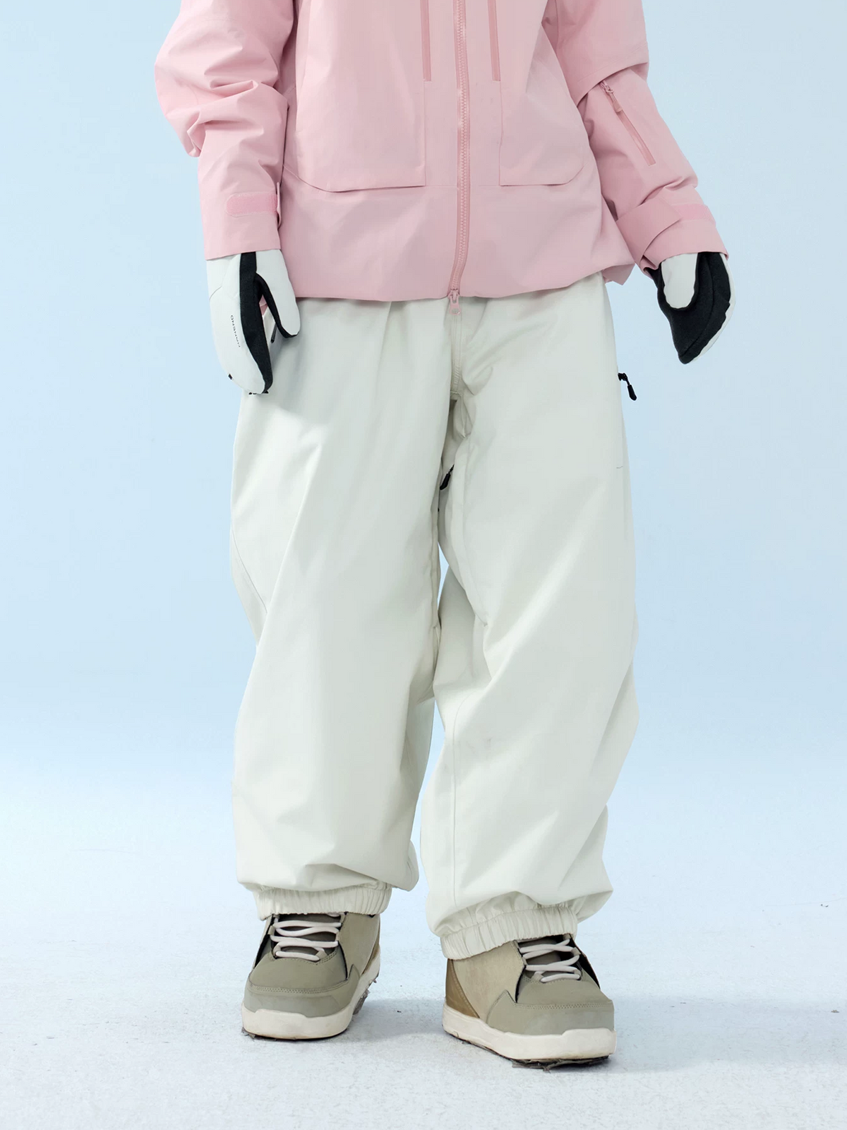 3L RECCO Fleece-Lined Baggy Ski Pants – Unisex | NANEND