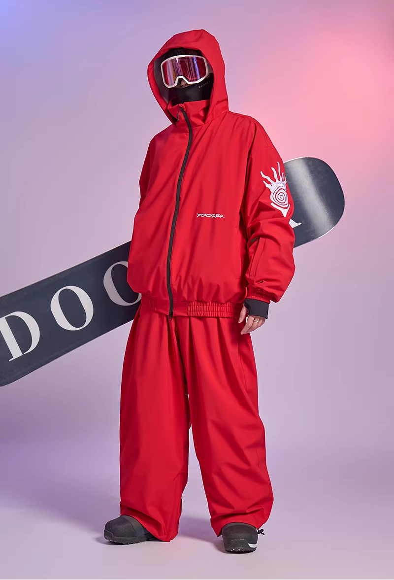 20K Waterproof Insulated Baggy Snowboard Pants – Unisex | Doorek