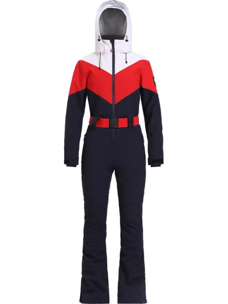 Vintage Color-Block Ski Suit - Women's | Gsou Snow