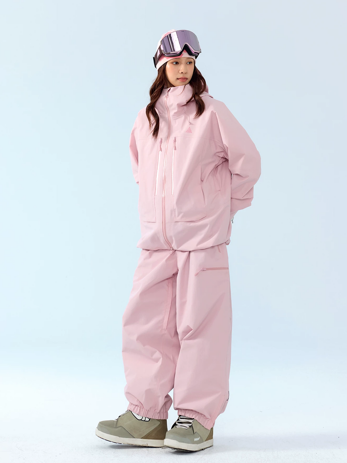 3L RECCO Fleece-Lined Baggy Ski Pants – Unisex | NANEND