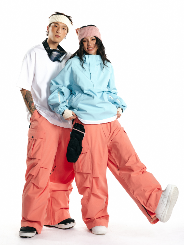 Coral Pink 20K/25K 2-Layer Cargo Snow Pants - Women's | LITAN