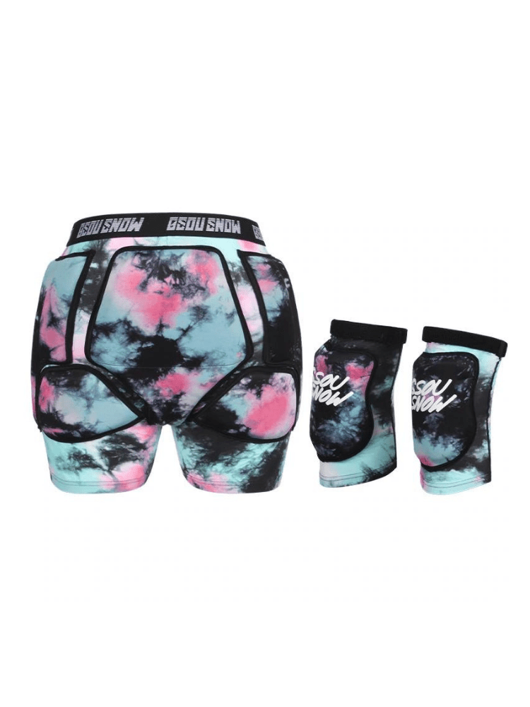 Gsou Snow Undercover Protective Shorts & Knee Pads Set – Unisex