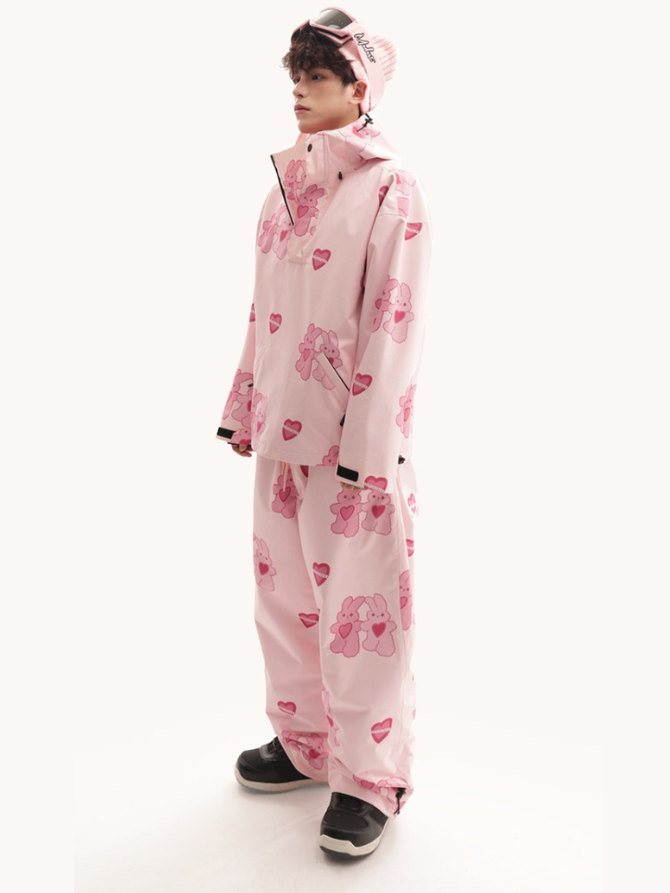Molocoster Pink Rabbit Graphene Snow Suit – Unisex